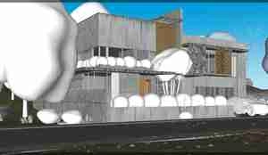 ویلایی مدرن در آغوش طبیعت برای اسکچاپ