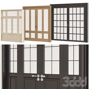 پنجره در چهار طرح Interior doors № 001