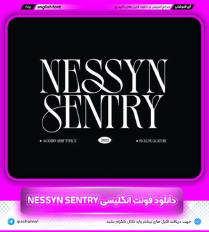 فونت انگلیسی nessyn senty