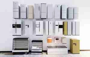 مجموعه ای از یخچال های خانگی و سوپرمارکتی و هتلی برای اسکچاپ