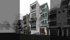 طراحی نما مدرن و سبز برای اسکچاپ