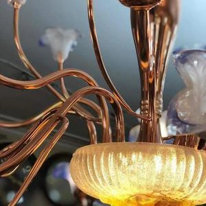 لوستر ۸ ساخه با کریستال