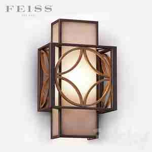 آبجکت دیوار کوب چوبی طرح مدرن  Feiss  Remy 1 Light Sconce