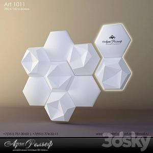 پانل گچی 3d 1011