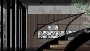 طراحی نما و داخلی ویلا مدرن در دل جنگل برای اسکچاپ