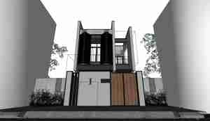 طراحی نما ویلا مدرن برای اسکچاپ