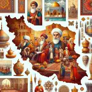 4 طرح نقشه ایران برای بک گراند با کولاج طرح های سنتی