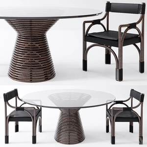 میز و صندلی چوبی مدرن