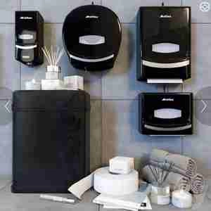 آبجکت کسسوری رنگ مشکی Ksitex_decorative set for bathroom