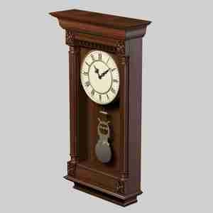 ساعت دیواری چوبی با تم قدیمی wall clock with pendulum