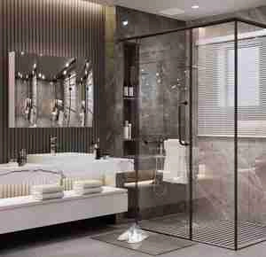 طراحی فضای سرویس بهداشتی و حمام مدرن برای اسکچاپ