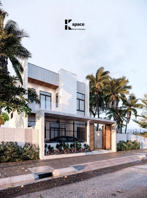 طراحی نما ویلا مدرن برای اسکچاپ