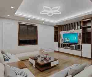 طراحی داخلی فضای نشیمن مدرن و مینیمال برای اسکچاپ