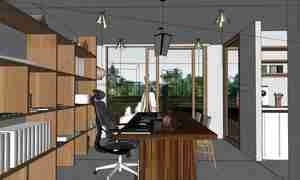 طراحی ویلا مدرن برای اسکچاپ