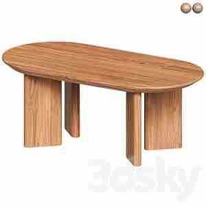 میز قهوه خوری چوب بلوط