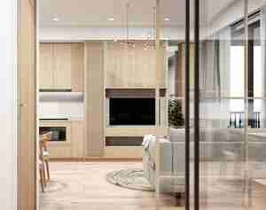 طراحی داخلی آپارتمان مسکونی به سبک مینیمال برای اسکچاپ