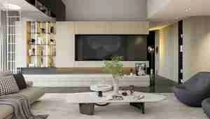 طراحی داخلی نشیمن مدرن برای اسکچاپ