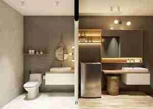 طراحی سرویس بهداشتی و رختشوی‌خانه برای اسکچاپ