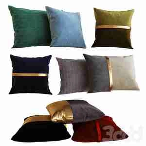 کوسن با نوار طلایی - tive pillows