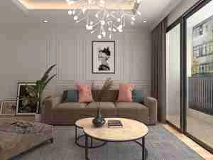 طراحی داخلی نشیمن مدرن برای اسکچاپ