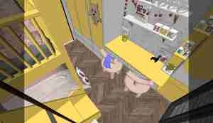 طراحی اتاق خوابی برای دنیای شگفت‌انگیز کودکان در اسکچاپ