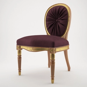 صندلی کلاسیک طلایی زرشکی  جامبو ماتیس