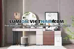 ست میز و صندلی لوازم آرایش برای اسکچاپ