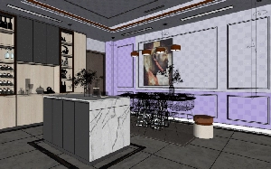 طراحی آشپزخانه‌ای مدرن با ترکیب ظرافت و کارایی برای اسکچاپ