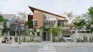 خانه‌ای مدرن با الهام از طبیعت در فضایی شهری برای اسکچاپ