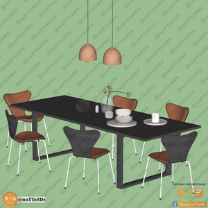 انواع میز و صندلی ناهارخوری برای اسکچاپ