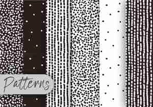 Black And White Dot Pattern پترن