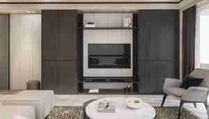 طراحی داخلی نشیمن و آشپزخانه مدرن برای اسکچاپ