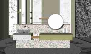 طراحی سرویس بهداشتی در سبک مدرنیته و مینیمالیسم برای اسکچاپ