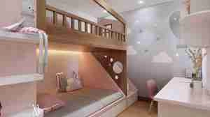 طراحی داخلی اتاق خواب مستر و کودک برای اسکچاپ