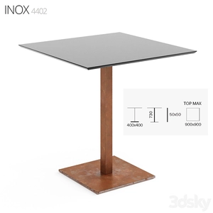 میز مربع INOX 4402