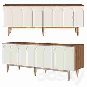 کمد کشودار با چهار درب قوسی "آرکا"