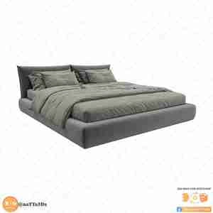 تخت دو نفره مدرن طوسی ۶۷ برای اسکچاپ