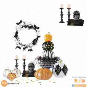 وسایل دکور هالووین برای اسکچاپ