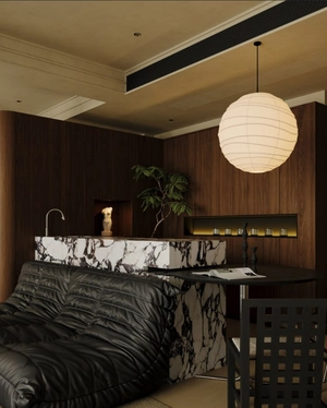 دکوراسیون تم دارک یوسف آباد تهران 150 متری