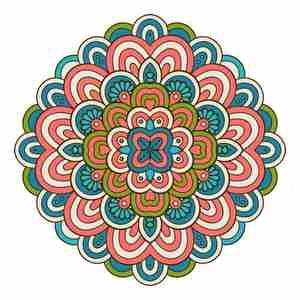 ماندلا و رنگی Vector Mandala