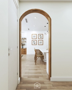 طراحی داخلی نشیمن و آشپزخانه مدرن برای اسکچاپ