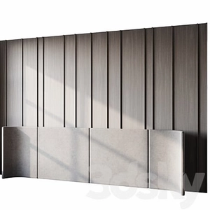 طراحی پنل های دیواری اتاق خواب مدرن چوبی