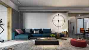 طراحی داخلی نشیمن و ناهارخوری مدرن برای اسکچاپ