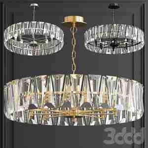 لوستر حلقه ای کریستالی Chandelier Ruby Crystal Chandelier Gold 75