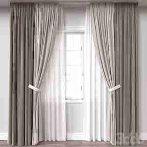 آبجکت پرده ساده Curtain A166