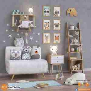 اسباب بازی و دکور اتاق کودک برای اسکچاپ