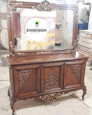 کنسول رنگ زیبای گردویی فندقی