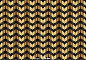 Gold And Black  Chevron Pattern پترن