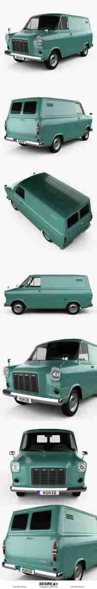 Ford Transit Panel Van 1965 3D model ماشین قدیمی استیشن