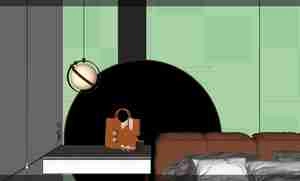 طراحی داخلی اتاق خواب مدرن با لوازم کامل برای اسکچاپ